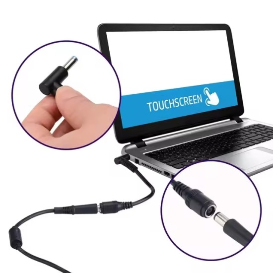 Adaptador de carga HP Dell Blue Tips 7,4x5,0mm a 4,5x3,0mm, A+