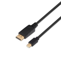 AISENS Cable Mini DP a Displayport v1.2 4k@60hz, Negro