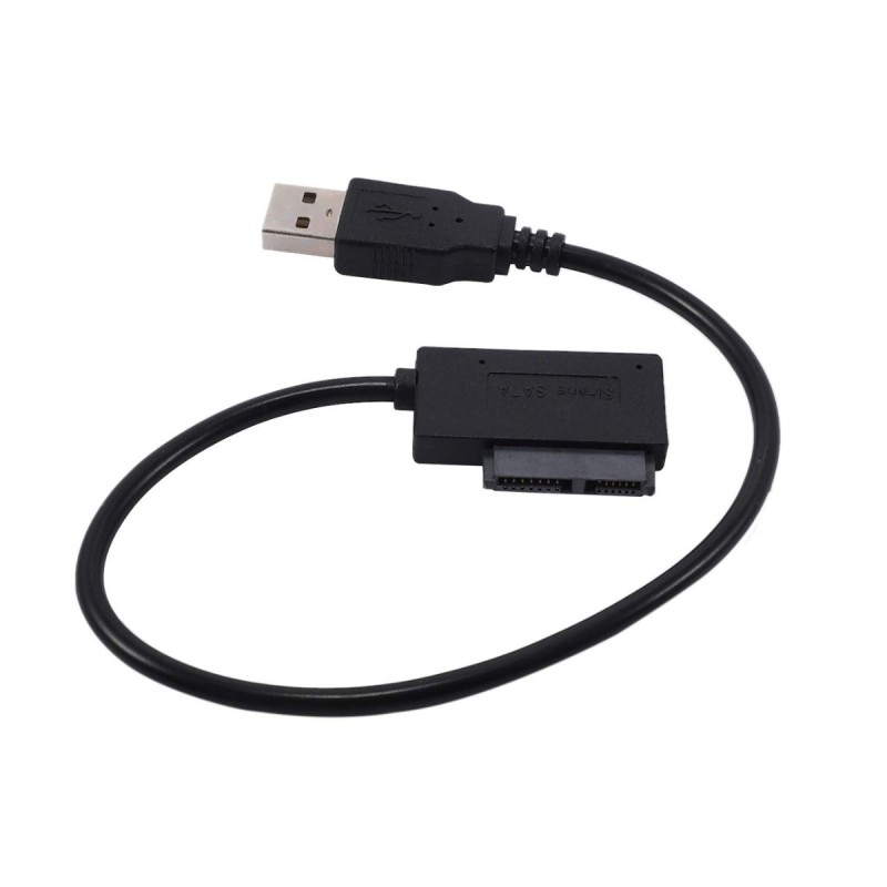 Adaptador USB 2.0 a Mini Sata II, Adaptador De 13 Pines para CD/DVD Portátil Slimline Drive, Nuevo