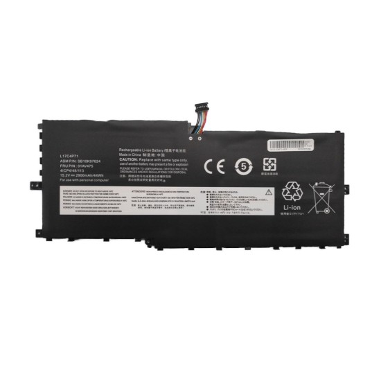 Batería para Lenovo ThinkPad X1 Yoga G3 (2900 mAh) 15.2V Batería para Lenovo ThinkPad X1 Yoga G3 (2900 mAh) 15.2V