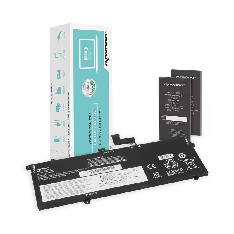 Batería Movano BT/LE-X390 para Lenovo ThinkPad Yoga X390 y X13 · 49Wh