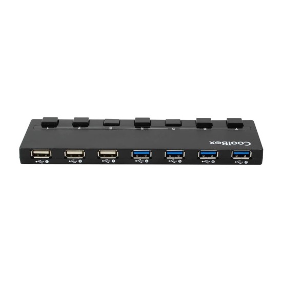 Hub USB CoolBox 7 Puertos | 4x USB 3.0 + 3x USB 2.0