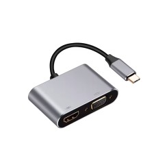 Convertidor USB-C a HDMI, USB-C 3.0 divisor compatible 3 en 1, 4K, PD, Carga Rápida, Nuevo