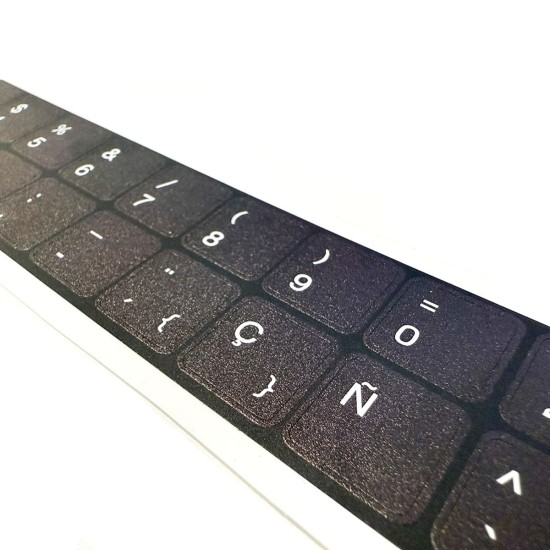 Pegatinas teclado HP | Español | Fondo UV reimpreso alta resistencia