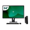 Pack Lenovo P340 Tiny i5 10500T 16GB SSD 256GB + LCD 34" + Tecl y Ratón Inalámbrico + WiFi