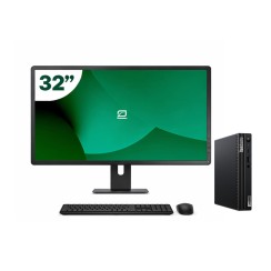 Pack Lenovo M80q Tiny i7 10700 + Monitor 32" + Teclado/Ratón + WiFi USB