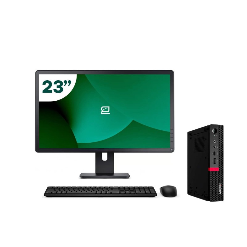 Pack Lenovo M720q Tiny i5 8500T + Monitor 23" + Teclado/Ratón + WiFi USB