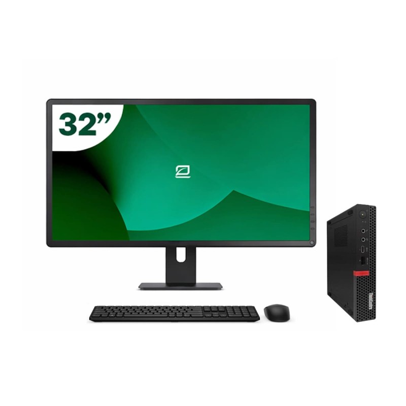 Pack Lenovo M920q Tiny i5 9500T + Monitor 32" + Teclado/Ratón + WiFi USB