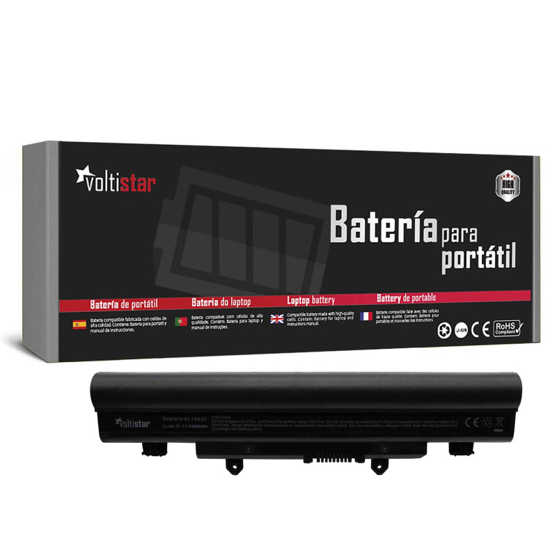 BATERÍA PARA PORTATIL ACER ASPIRE E15 V5-572 V5-571 AL14A32 KT.00603.008 31CR17/65-2 BATERÍA PARA PORTATIL ACER ASPIRE E15 V5-572 V5-571 AL14A32 KT.00603.008 31CR17/65-2