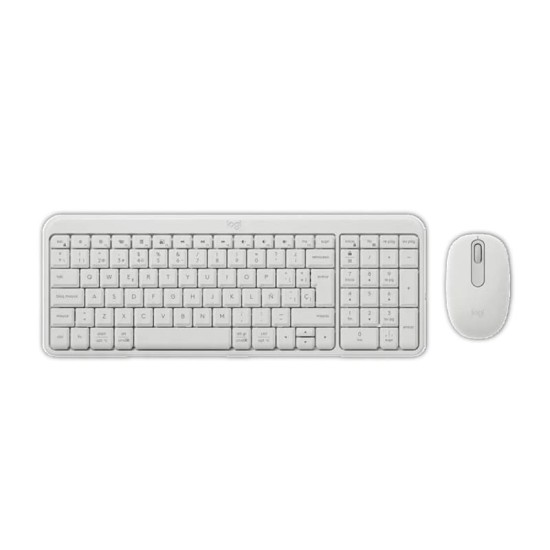Logitech MK250 Inalámbrico Teclado y Ratón Blanco