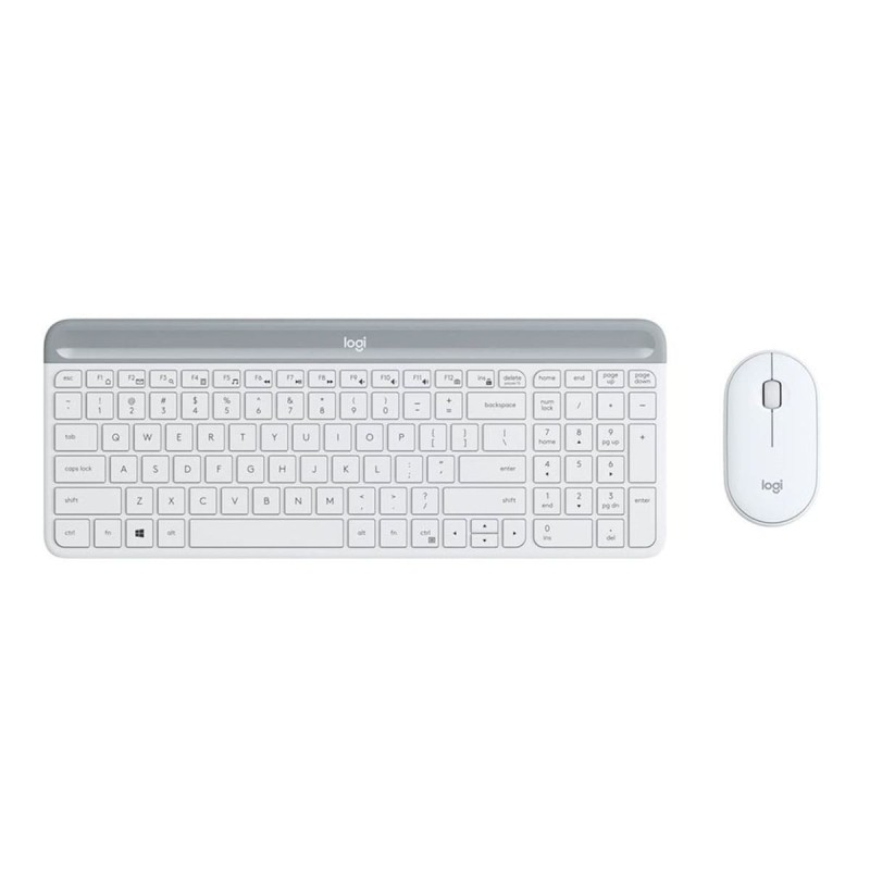 Logitech MK470 Inalámbrico Teclado y Ratón Blanco