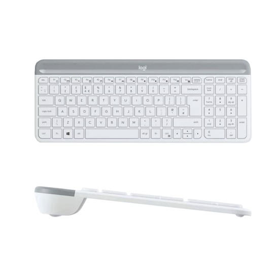 Logitech MK470 Inalámbrico Teclado y Ratón Blanco