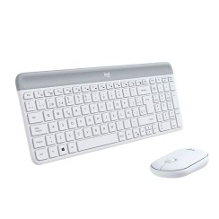 Logitech MK470 Inalámbrico Teclado y Ratón Blanco