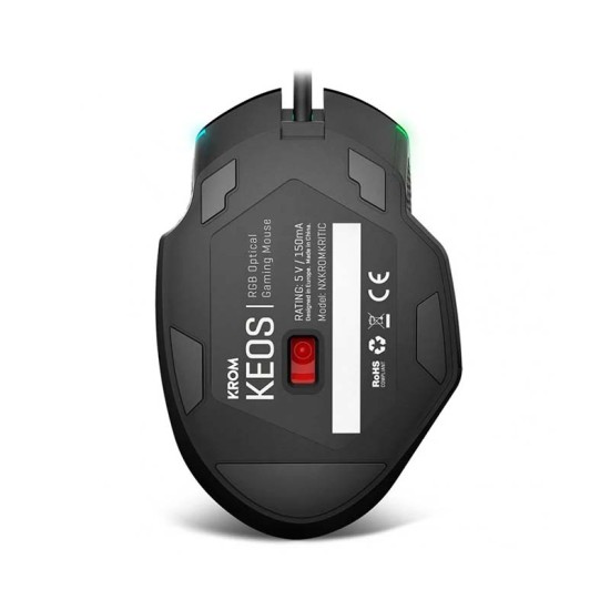 Ratón Krom Keos Gaming RGB 6400 DPI