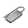 HUB USB Aisens A109-0945 1xUSB-C PD 100W 3xUSB-A, Gris, 15cm