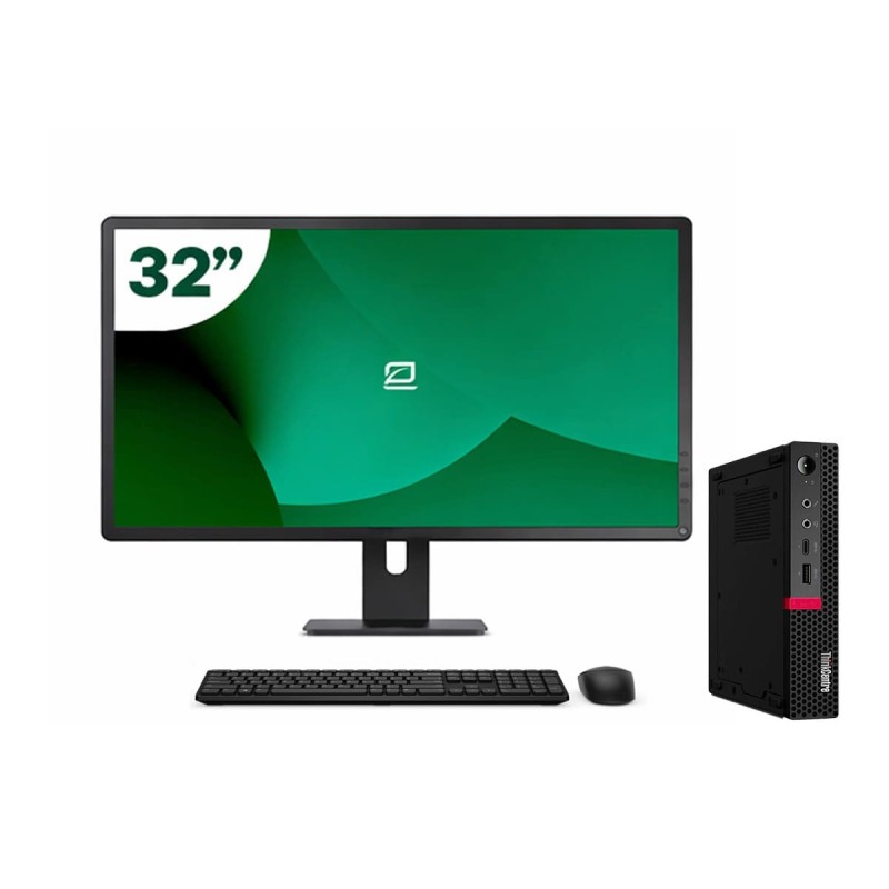 Pack Lenovo M720q Tiny i5 9500T + Monitor 34" + Teclado/Ratón + WiFi USB