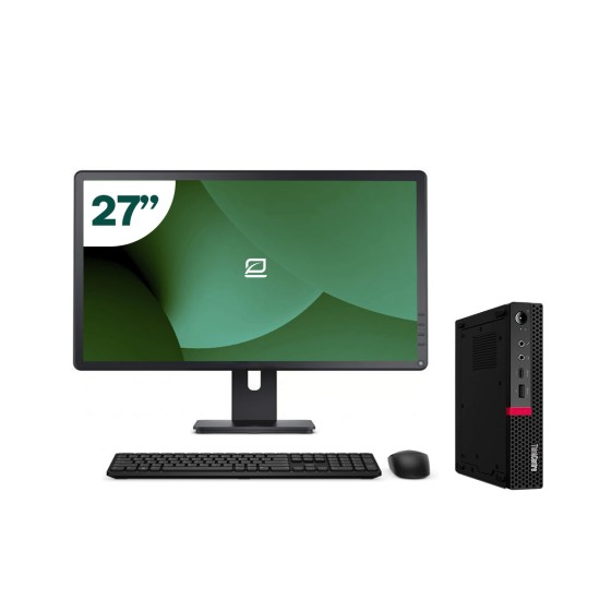 Pack Lenovo M720q Tiny i5 9500T + Monitor 27" + Teclado/Ratón + WiFi USB