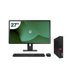 Pack Lenovo M920q Tiny i5 9500T + Monitor 27" + Teclado/Ratón + WiFi USB