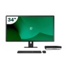 Pack HP 600 G5 Mini i7 9700T 16GB SSD 512GB + LCD 34" + Tecl y Ratón Inalámbrico + WiFi