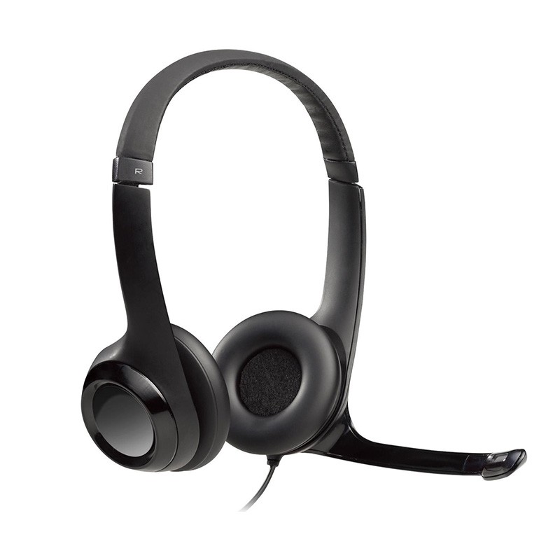 Logitech H390 USB con Micrófono Negro · Auriculares Premium