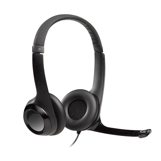 Logitech H390 USB con Micrófono Negro · Auriculares Premium
