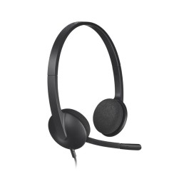 Logitech H340 USB con Micrófono Negro · Auriculares Stereo