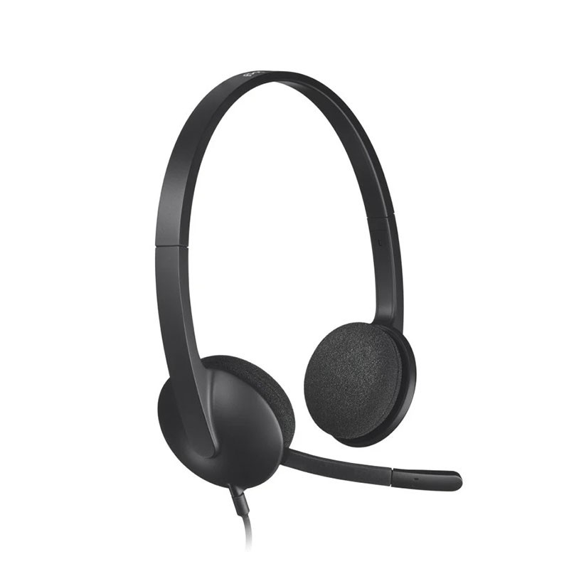 Logitech H340 USB con Micrófono Negro · Auriculares Stereo