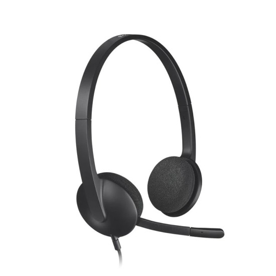 Logitech H340 USB con Micrófono Negro · Auriculares Stereo