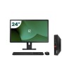 Pack Lenovo M75Q G1 Tiny AMD Ryzen 3 PRO 3200GE 16GB SSD 256GB + LCD 24" + Tecl y Ratón Inalámbrico + WiFi