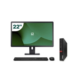 AIO Lenovo M75Q G1 Tiny AMD Ryzen 3 22" Todo en Uno + Teclado y Ratón + WiFi USB