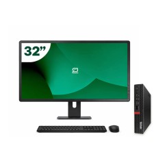 Pack Lenovo M75Q G1 Tiny AMD Ryzen 3 + Monitor 32" + Teclado/Ratón + WiFi USB