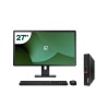 Pack Lenovo M75Q G1 Tiny AMD Ryzen 3 PRO 3200GE 8GB SSD 512GB + LCD 27" + Tecl y Ratón Inalámbrico + WiFi