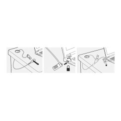 Cable Seguridad Ewent EW1241 con Combinación para Portátil