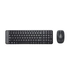 Teclado + Ratón Logitech MK220 Inalámbrico Wireless, Negro, Nuevo