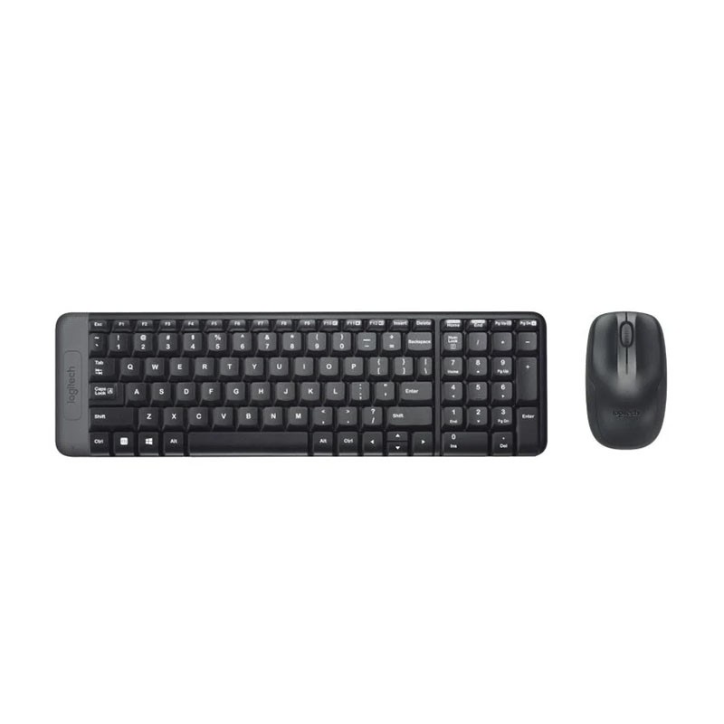 Teclado + Ratón Logitech MK220 Inalámbrico Wireless, Negro, Nuevo
