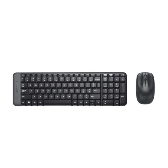 Teclado + Ratón Logitech MK220 Inalámbrico Wireless, Negro, Nuevo