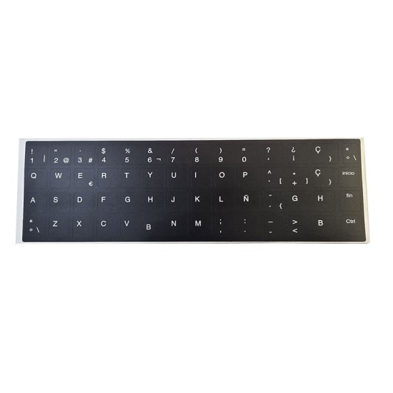 Kit Pegatinas Teclado Español HP · ANSI e ISO · Vinilo Resistente