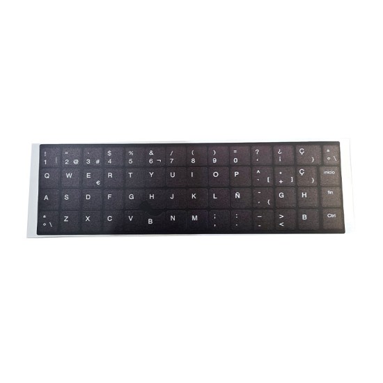 Kit Pegatinas Teclado Español HP · Fondo UV · ANSI e ISO