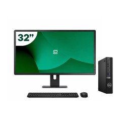 Pack Dell 5080 Micro i5 10500T + Monitor 32" + Teclado/Ratón + WiFi USB