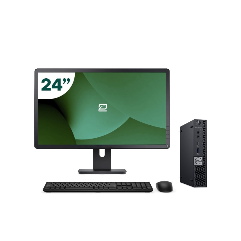 Pack Dell 5070 Micro i5 9500T + Monitor 24" + Teclado/Ratón + WiFi USB