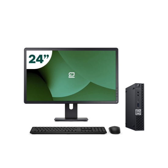 Pack Dell 5070 Micro i5 9500T + Monitor 24" + Teclado/Ratón + WiFi USB