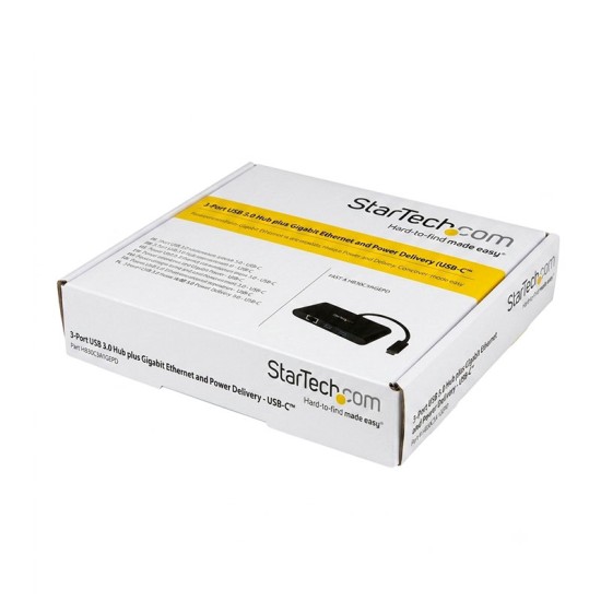 StarTech Adaptador USB-C Multipuertos US1GC303APD · 3x USB 3.0 · RJ45