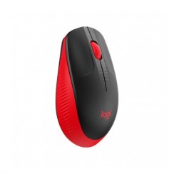 Logitech M190 Wireless Rojo Ratón Inalámbrico Ergonómico