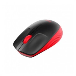 Logitech M190 Wireless Rojo Ratón Inalámbrico Ergonómico