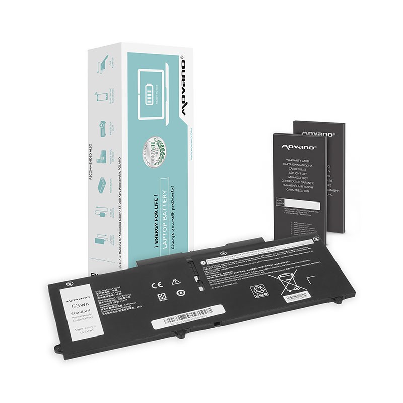 Batería Movano BT/DE-5330 Dell Latitude 5330 7330 Precision 3570 53Wh