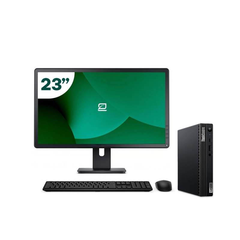 Pack Lenovo M75Q G2 Tiny AMD Ryzen 3 + Monitor 23" + Teclado/Ratón + WiFi USB