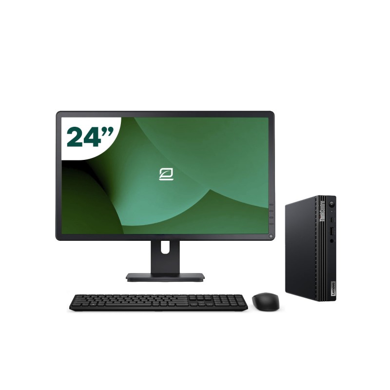 Pack Lenovo M75Q G2 Tiny AMD Ryzen 3 + Monitor 24" + Teclado/Ratón + WiFi USB