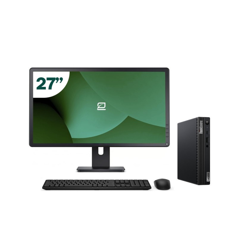 Pack Lenovo M80q Tiny i5 10500T + Monitor 27" + Teclado/Ratón + WiFi USB