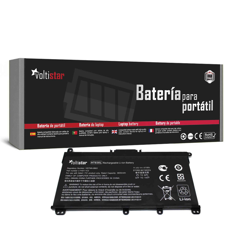 BATERÍA PARA PORTÁTIL HP 14-CE 14-CF 14-CK 14-CM 14-DG 14-DF HT03XL BATERÍA PARA PORTÁTIL HP 14-CE 14-CF 14-CK 14-CM 14-DG 14-DF HT03XL