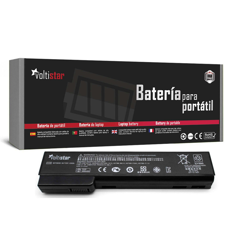 BATERÍA PARA PORTÁTIL HP ELITEBOOK 8460P 8460W 8560P 10.8V 4400MAH BATERÍA PARA PORTÁTIL HP ELITEBOOK 8460P 8460W 8560P 10.8V 4400MAH